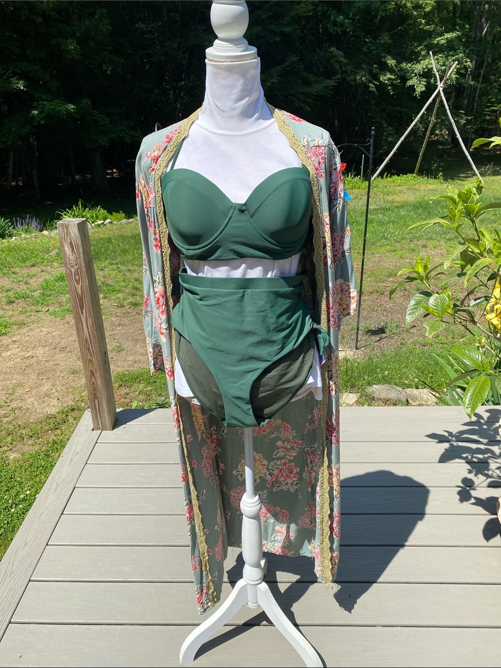 High-Waist Green Bikini Set NWT